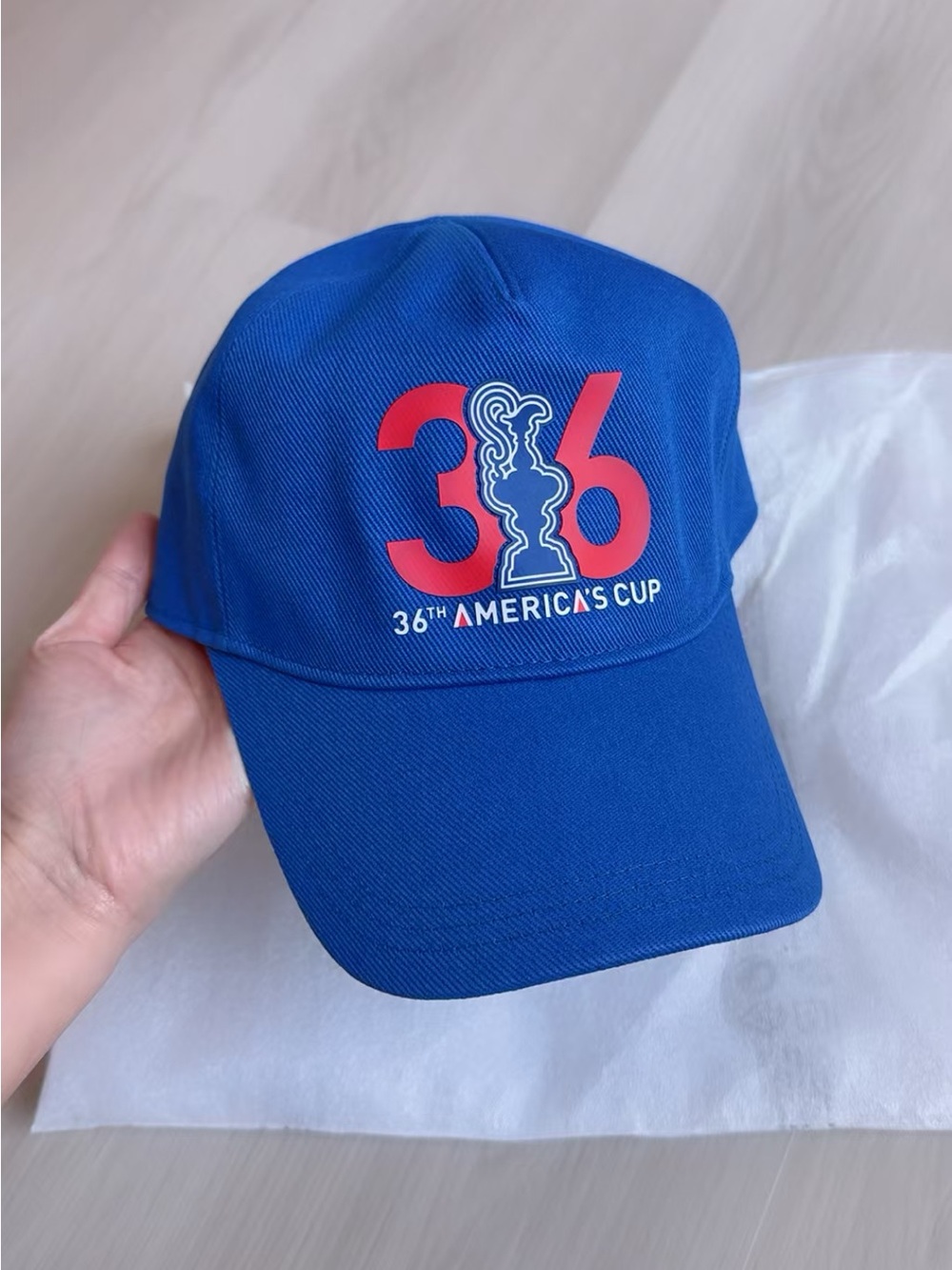 prada 36th America's Cup Blue Baseball Cap
